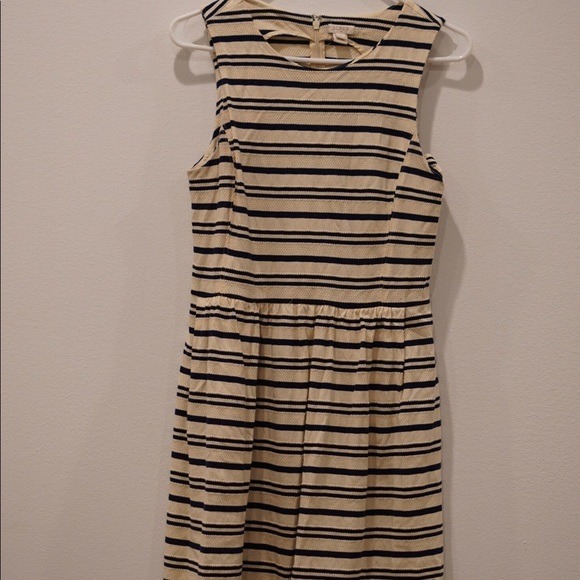 J Crew Factory Dress - Blue and White Stripe - S - Picture 1 of 2